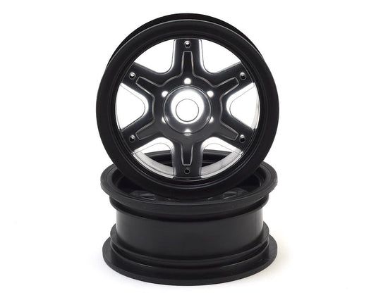 JConcepts 12mm Hex Dragon 2.6" Mega Truck Wheel w/Offset Adapters (Black) (2) (JCO3379B)