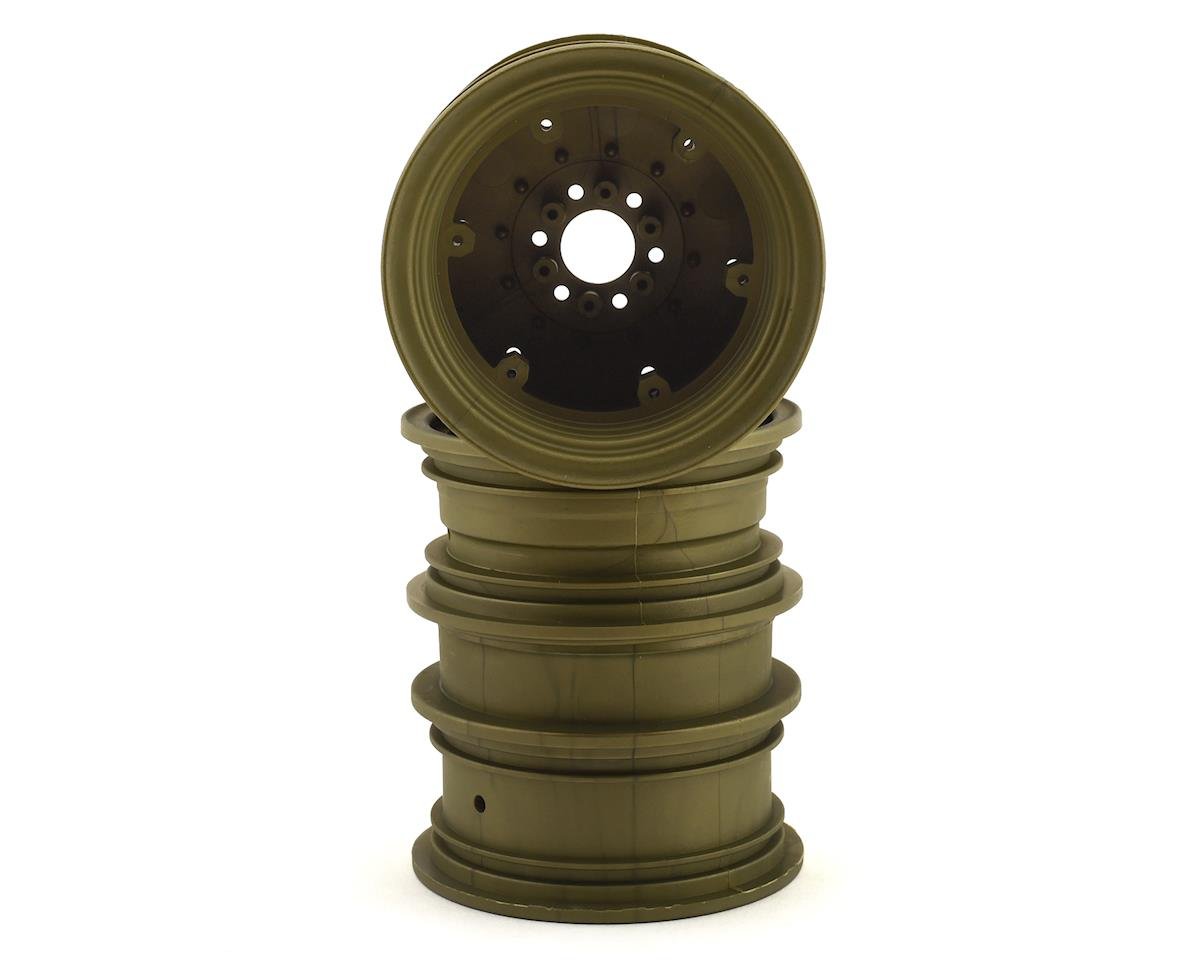 JConcepts Krimson Dually 2.6" Dual Truck Wheels (Olive/Gold) (2) (JCO3388G)