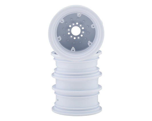 JConcepts Krimson Dually 2.6" Dual Truck Wheels w/Adaptors & Covers (White) (2) (JCO3388W)