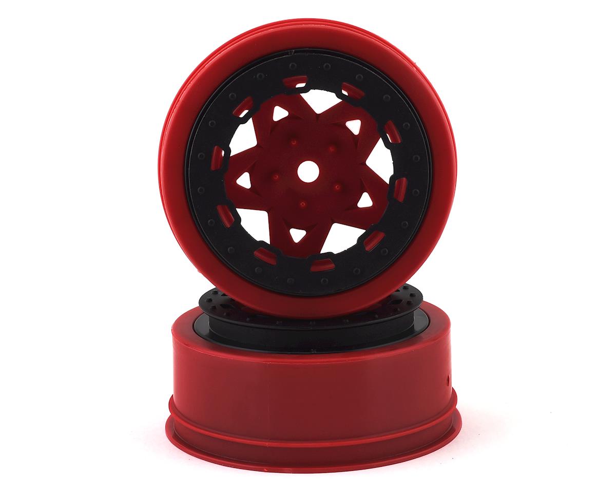 JConcepts 12mm Hex Tremor Short Course Wheels (Red) (2) (JCO3390RB)