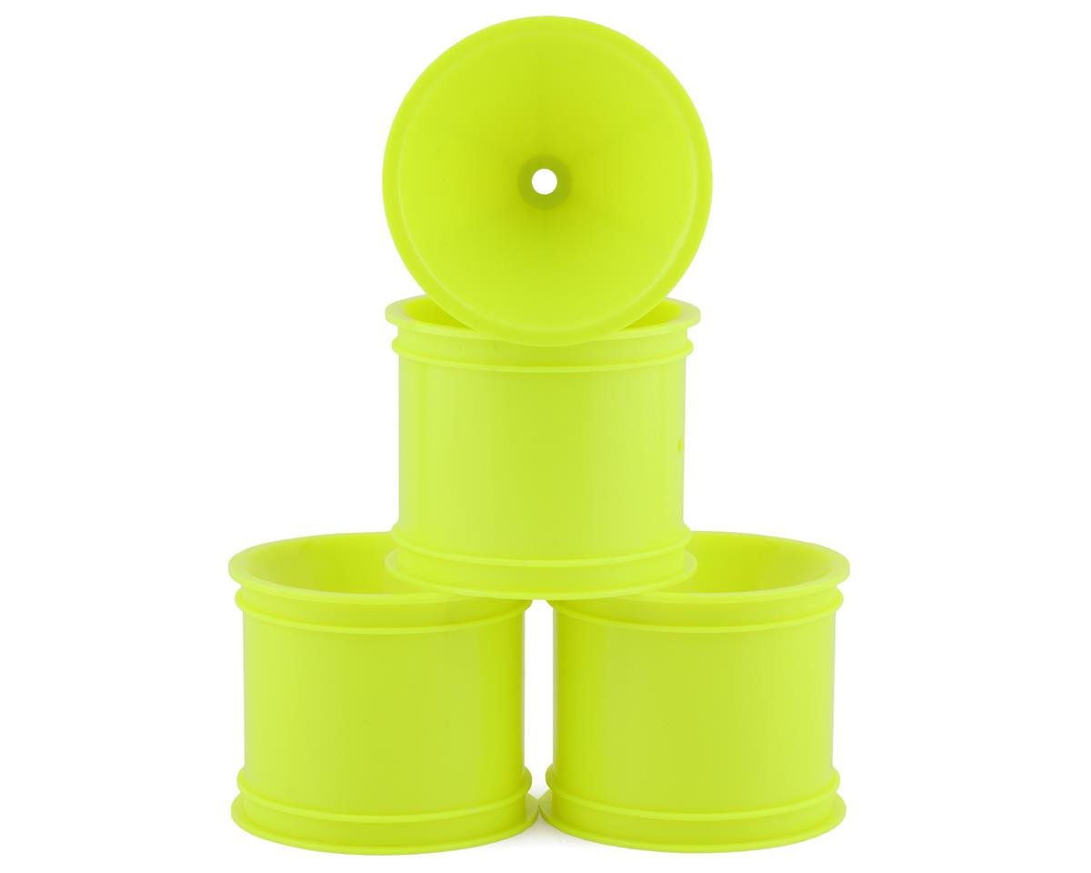 JConcepts 2.2" Pin Rear Mono Stadium Truck Wheels (4) (Yellow) (RC10T/T2/T3/GT) (JCO3419Y)