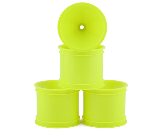 JConcepts 2.2" Pin Rear Mono Stadium Truck Wheels (4) (Yellow) (RC10T/T2/T3/GT) (JCO3419Y)