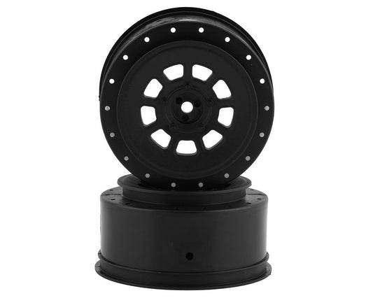 JConcepts 9-Shot Short Course Wheels w/3mm Offset (2) (Black) (JCO3420B)