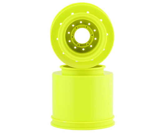 JConcepts Aggressor 2.6x3.8" Monster Truck Wheel (Yellow) (2) w/17mm Hex (JCO3423Y)