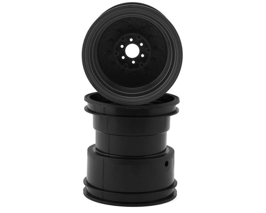 JConcepts Tribute 73's Monster Truck wheel w/Adaptors (Black) (2) (3.2x3.6") (JCO3439B)