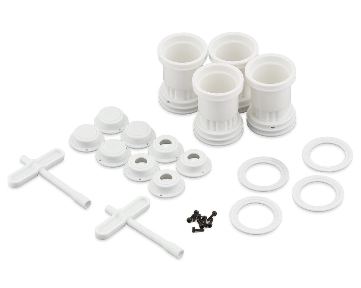 JConcepts Tribute 1/24 Mini Monster Truck Wheels (White) (4) (JCO3442W)