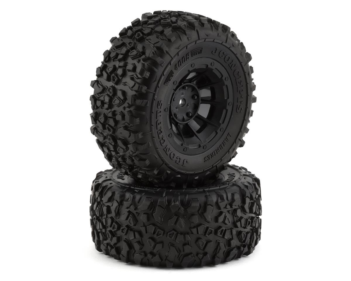 JConcepts Pre-Mounted Landmines SC Tires w/Hazard Wheels (2) (Yellow) (JCO4009-3044)