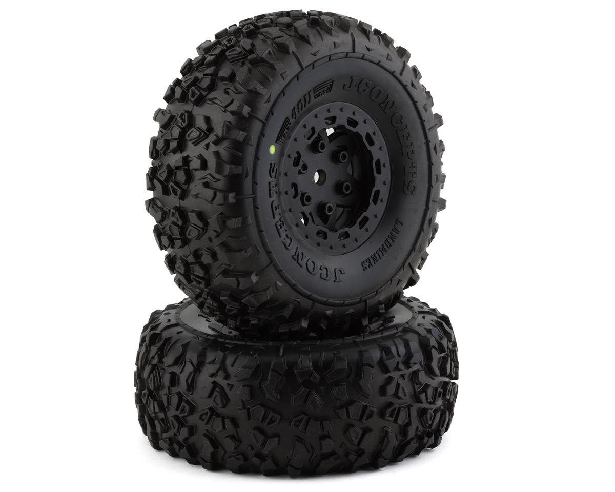 JConcepts Pre-Mounted Landmines Tires w/Tremor Wheels (Black) (2) (Yellow) (JCO4011-3095)
