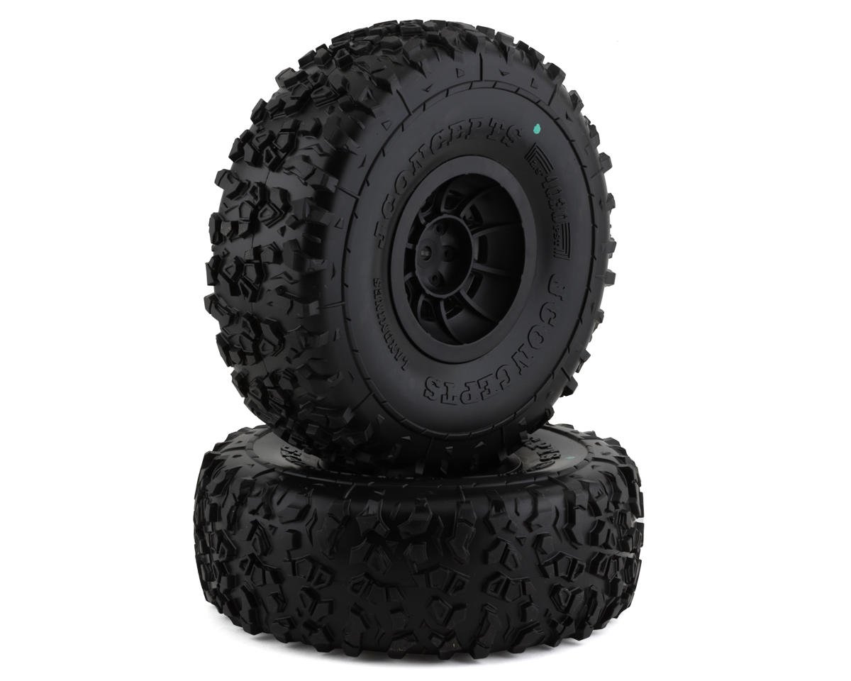 JConcepts Landmines 2.9" Pre-Mounted Tires w/Hazard Wheel (2) (Green) (JCO4030-3294)