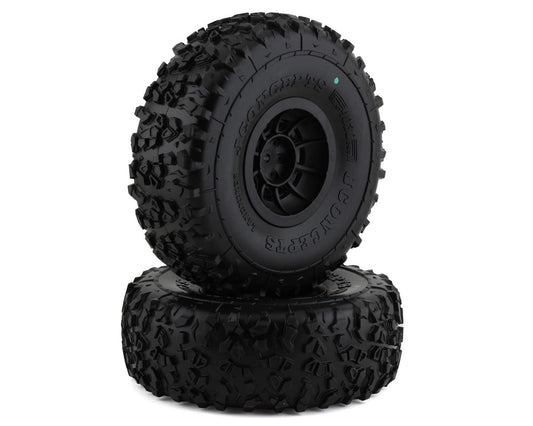 JConcepts Landmines 2.9" Pre-Mounted Tires w/Hazard Wheel (2) (Green) (JCO4030-3294)