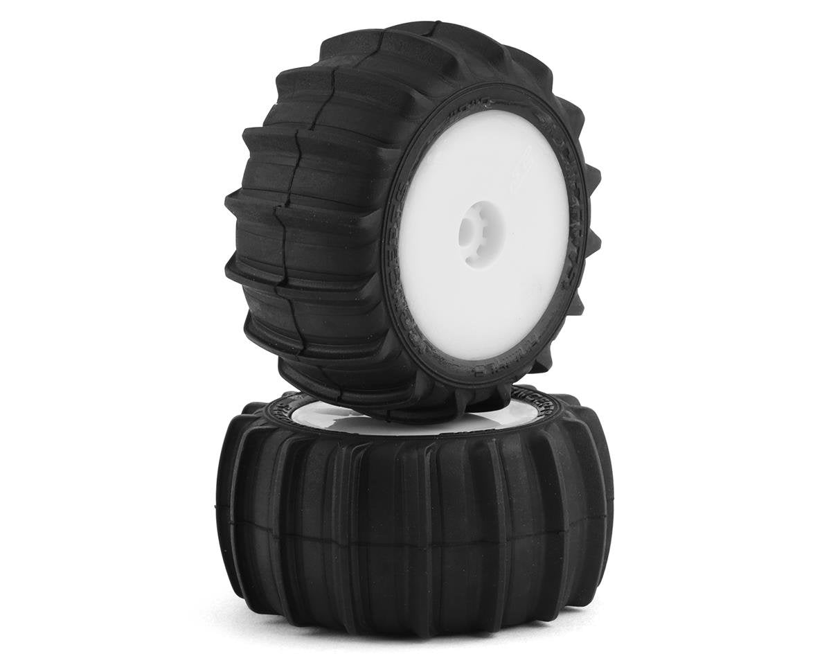 JConcepts Mini-T 2.0 Animal Pre-Mounted Rear Tires (White) (2) (Green) (JCO4040-1221)