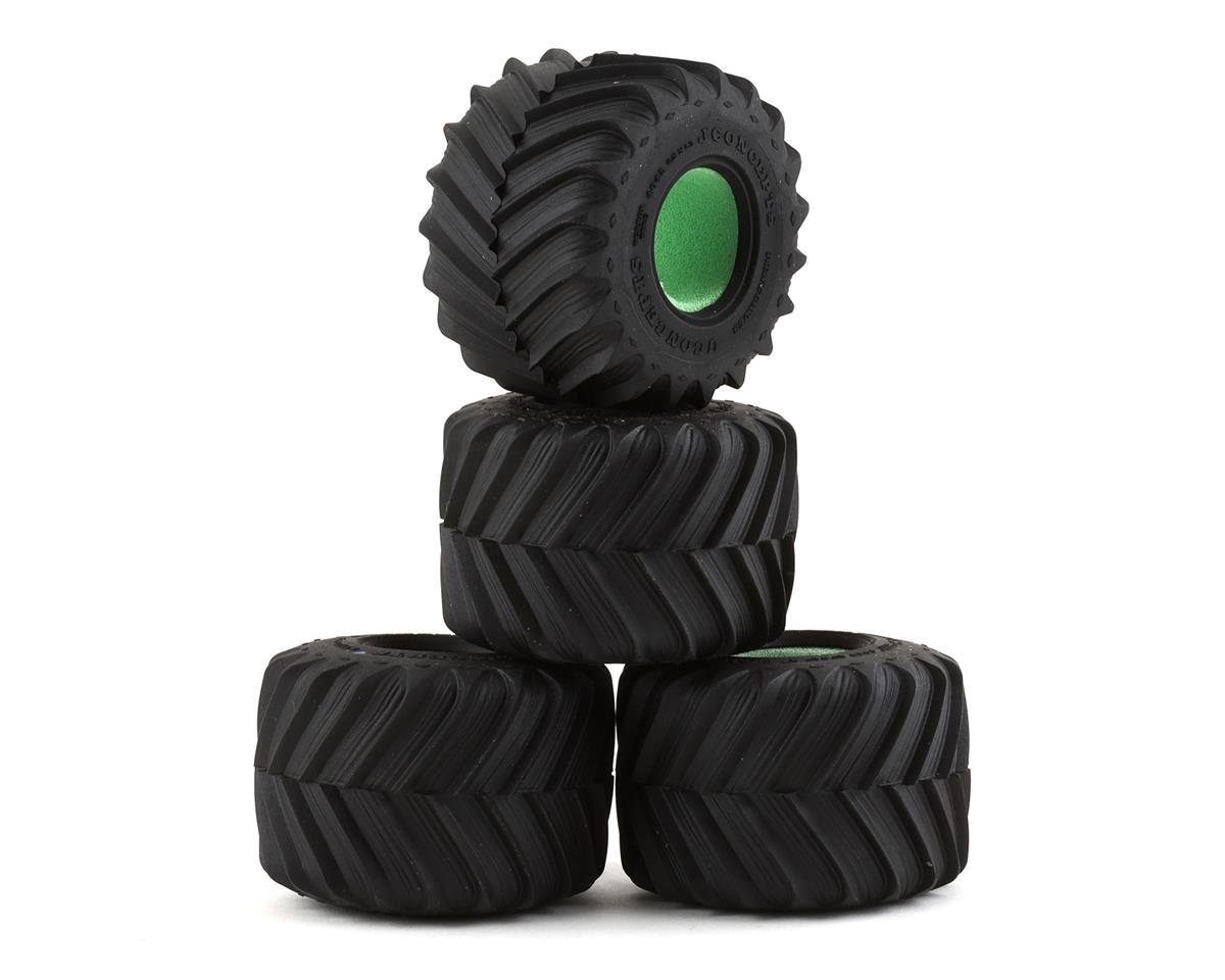 JConcepts 1.1" Renegades 1/24 Mini Monster Truck Tire (4) (Blue) (JCO4042-01)
