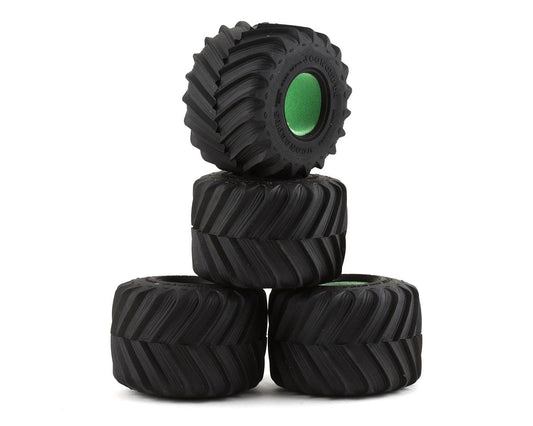 JConcepts 1.1" Renegades 1/24 Mini Monster Truck Tire (4) (Blue) (JCO4042-01)