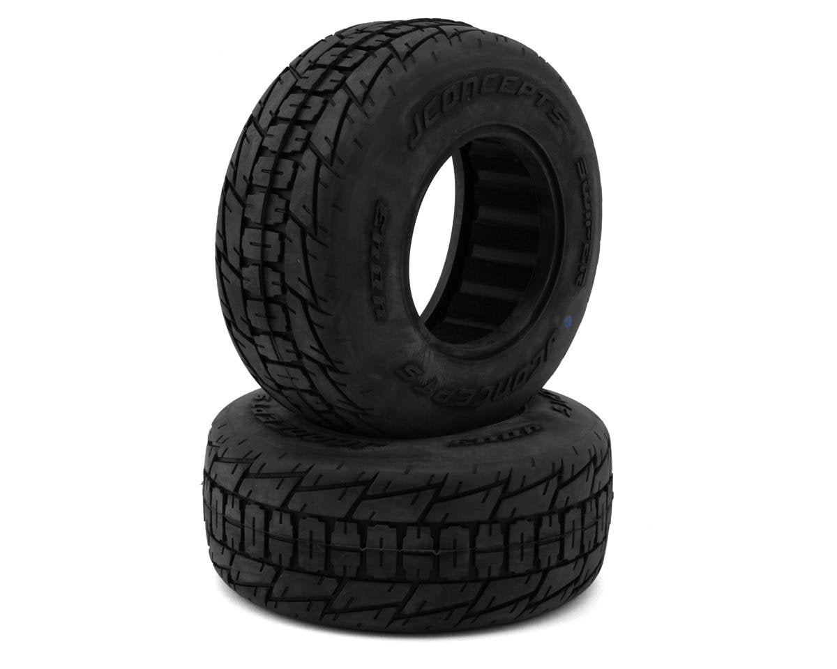 JConcepts Swiper Dirt Oval Tires (2) (Blue) (JCO4043-01)