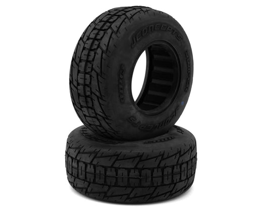 JConcepts Swiper Dirt Oval Tires (2) (Blue) (JCO4043-01)