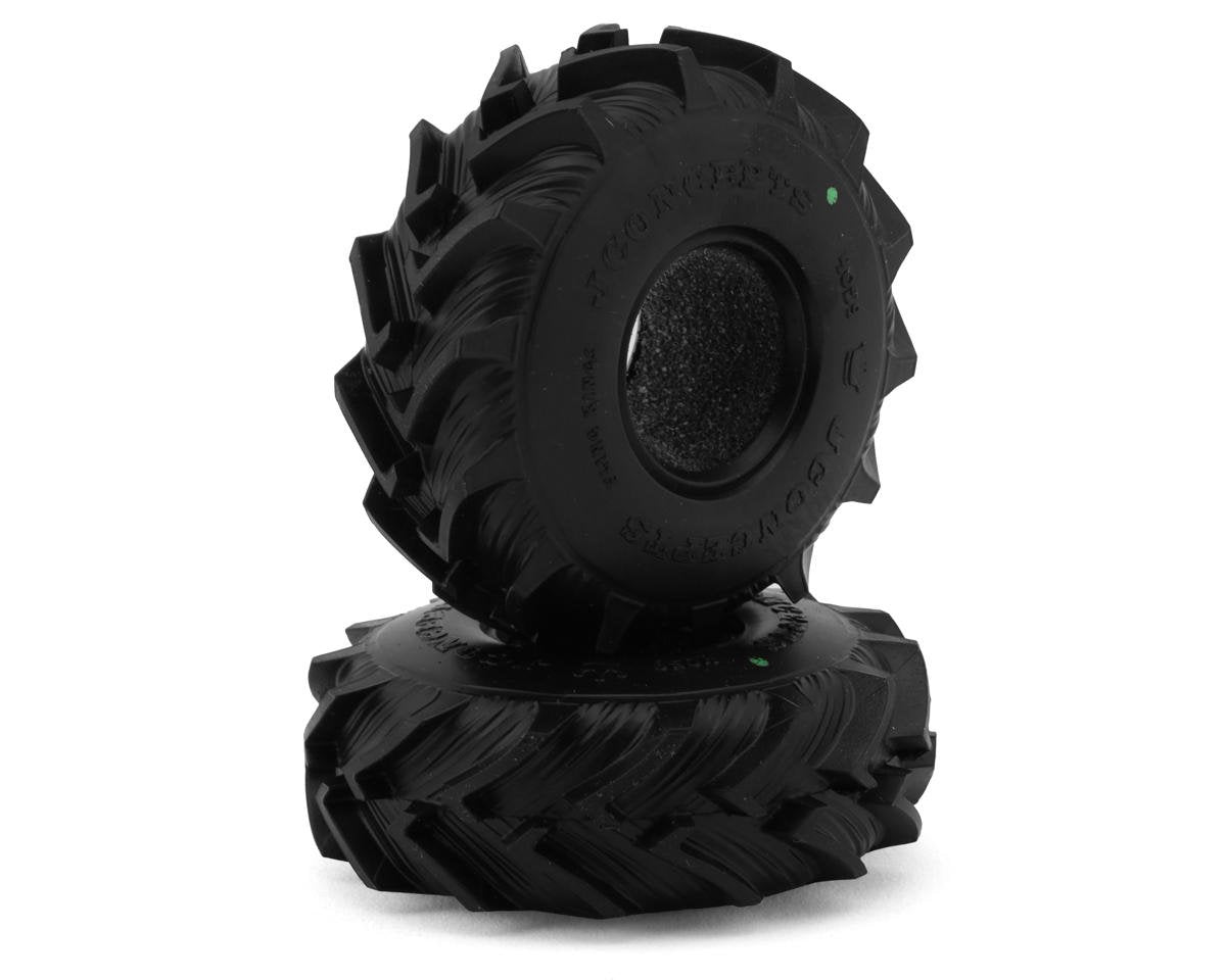 JConcepts Fling Kings 1.0" Micro Crawler Tires (63mm OD) (2) (Green) (JCO4059-02)
