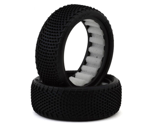 JConcepts Fuzz Bite Wide 2.2" 2WD Front Buggy Carpet Tires (2) (Pink) (JCO4061-010)