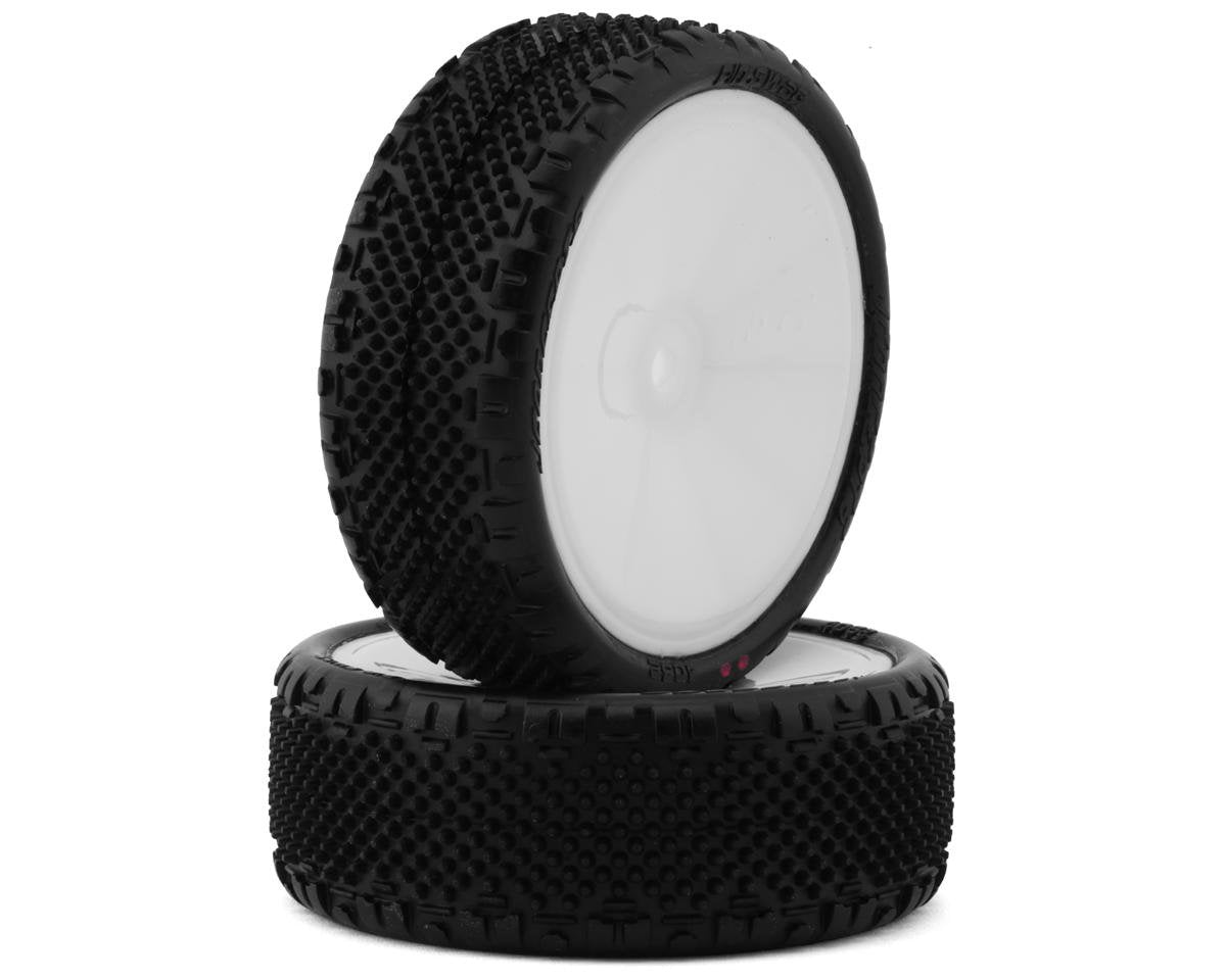 JConcepts Pin Swag LP Wide 2.2" Pre-Mounted 2WD Front Buggy Carpet Tires (Pink) (JCO4062-101011)