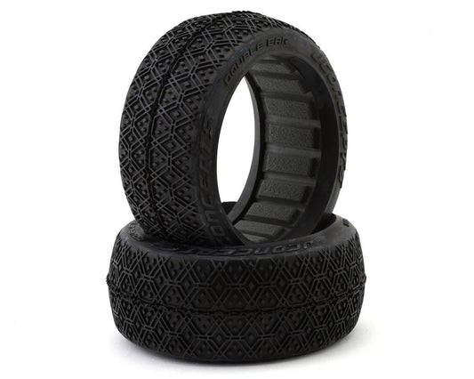 JConcepts Double Bar 1/8 Off-Road Buggy Tires (2) (Silver) (JCO4111-06)