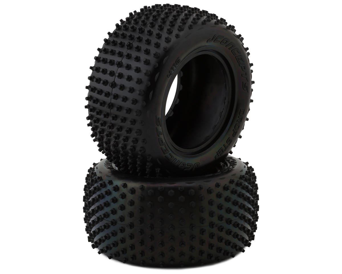 JConcepts 2.2" Drop Step 1/10 Stadium Truck Carpet Tires (2) (Pink) (JCO4116-010)