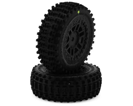 JCONCEPTS - Arrma® Typhon Grom™ Magma Pre-Mounted Tires (2) (Yellow) w/12mm Hex (JCO4159-30912)