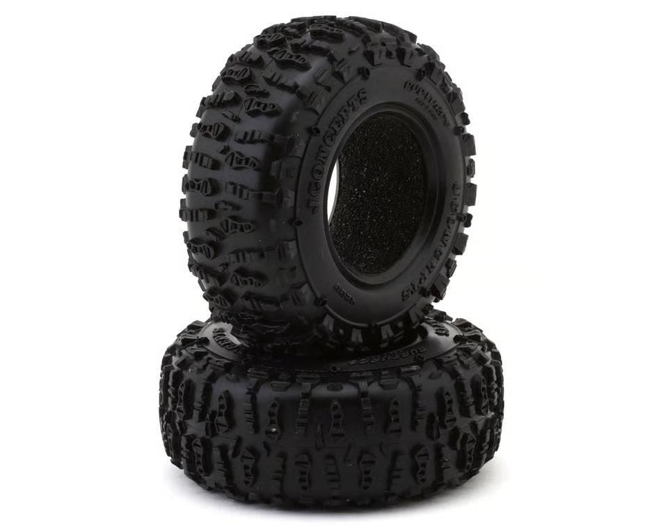 JCONCEPTS - Ruptures 1.3" Micro Rock Crawler Tires (63mm OD) (2) (Green) w/Foam Inserts (JCO4200-02)