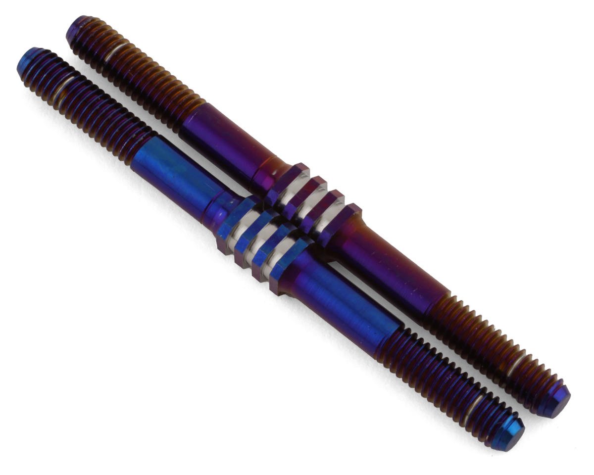 JConcepts Tekno NB48.3/EB48.3 Fin Steering Titanium Turnbuckle (2) (Blue) (JCO5010-1OP)