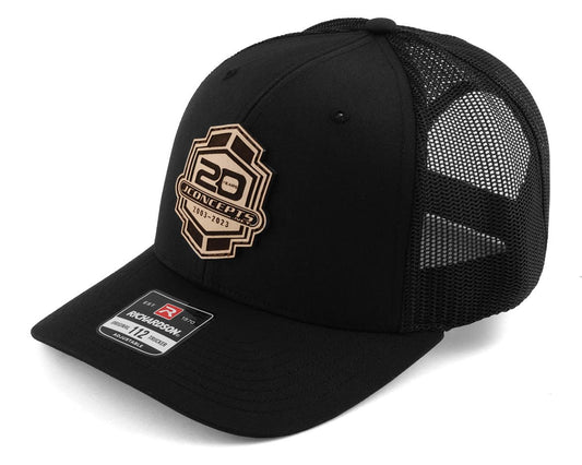JConcepts "20th Anniversary" 2023 Snapback Round Bill Hat (Black) (JCO5032RB)