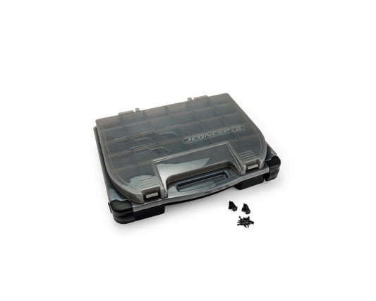 JConcepts Tool Box w/Upper Storage (Black/Smoke Gray) (14.5"x11"x2.375") (JCO5130-28)