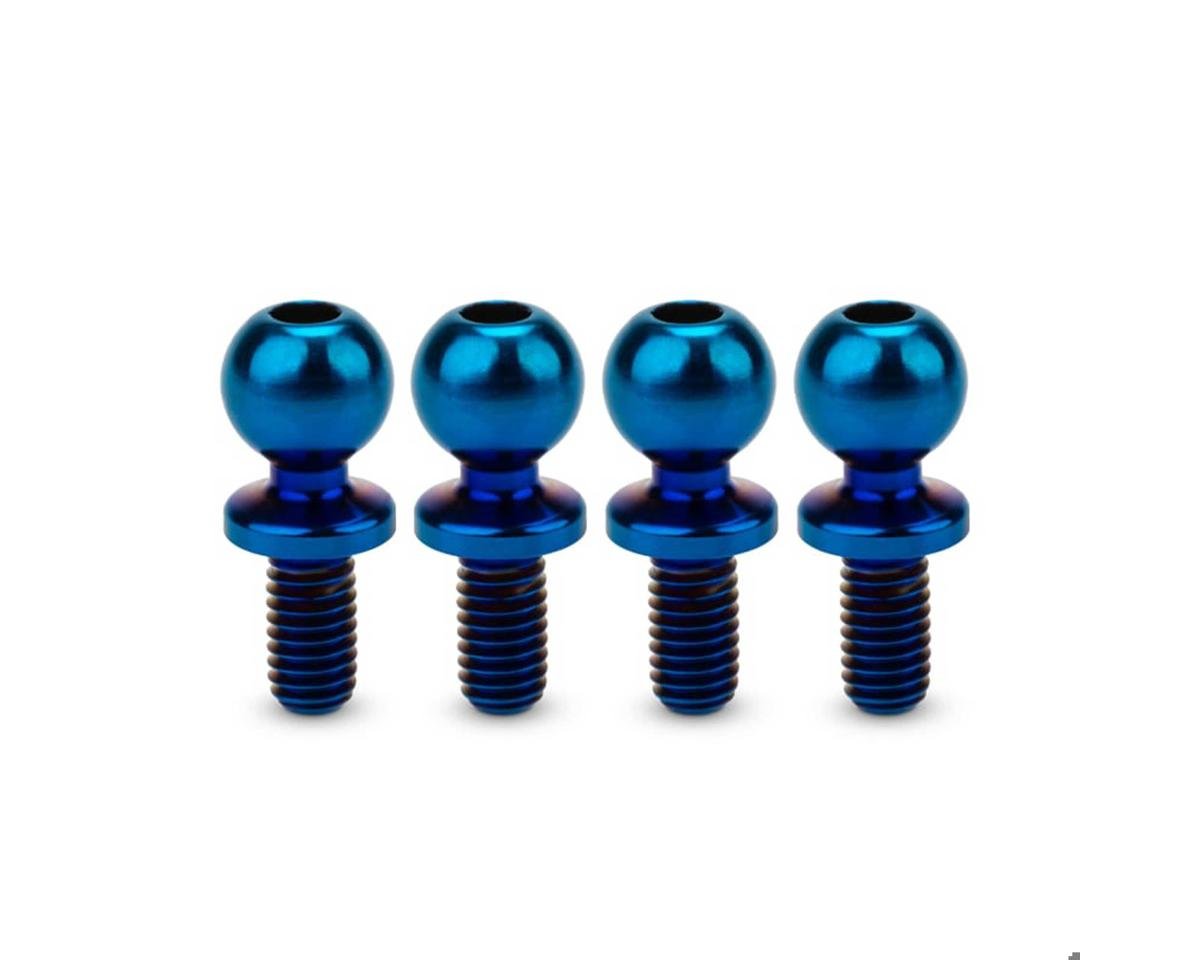 JConcepts 5.5mm Revolved Titanium Ball Studs (Blue) (4) (6mm) (JCO5132-1)