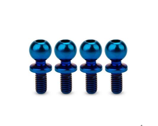 JConcepts 5.5mm Revolved Titanium Ball Studs (Blue) (4) (6mm) (JCO5132-1)