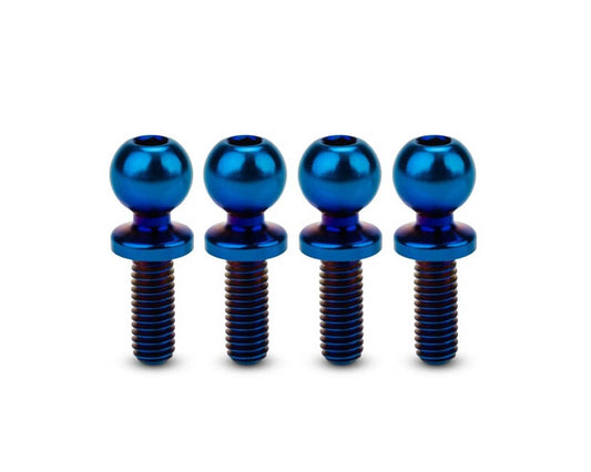 JConcepts 5.5mm Revolved Titanium Ball Studs (Blue) (4) (8mm) (JCO5133-1)