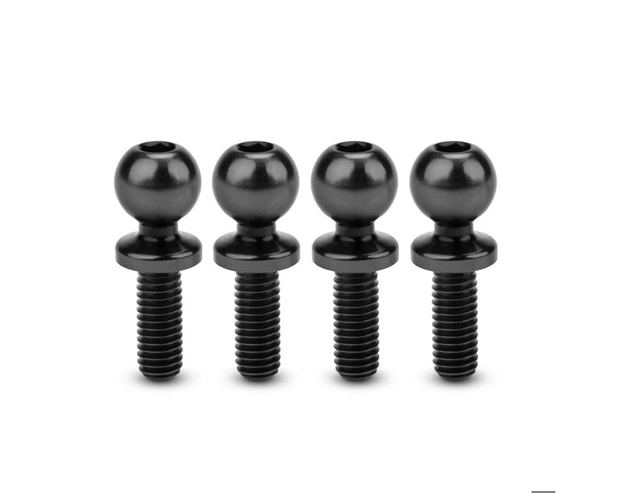JConcepts 5.5mm Revolved Titanium Ball Studs (Black) (4) (8mm) (JCO5133-2)
