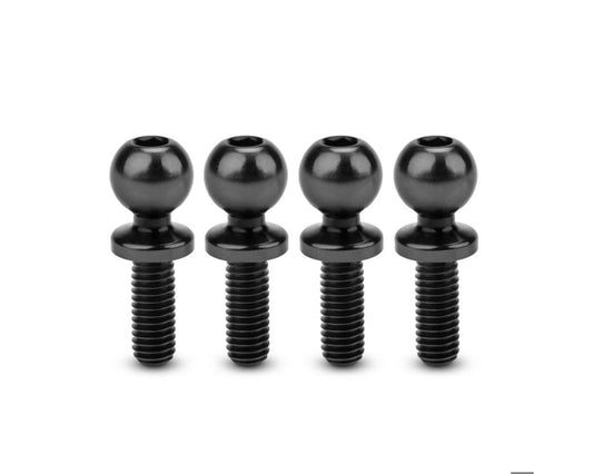 JConcepts 5.5mm Revolved Titanium Ball Studs (Black) (4) (8mm) (JCO5133-2)