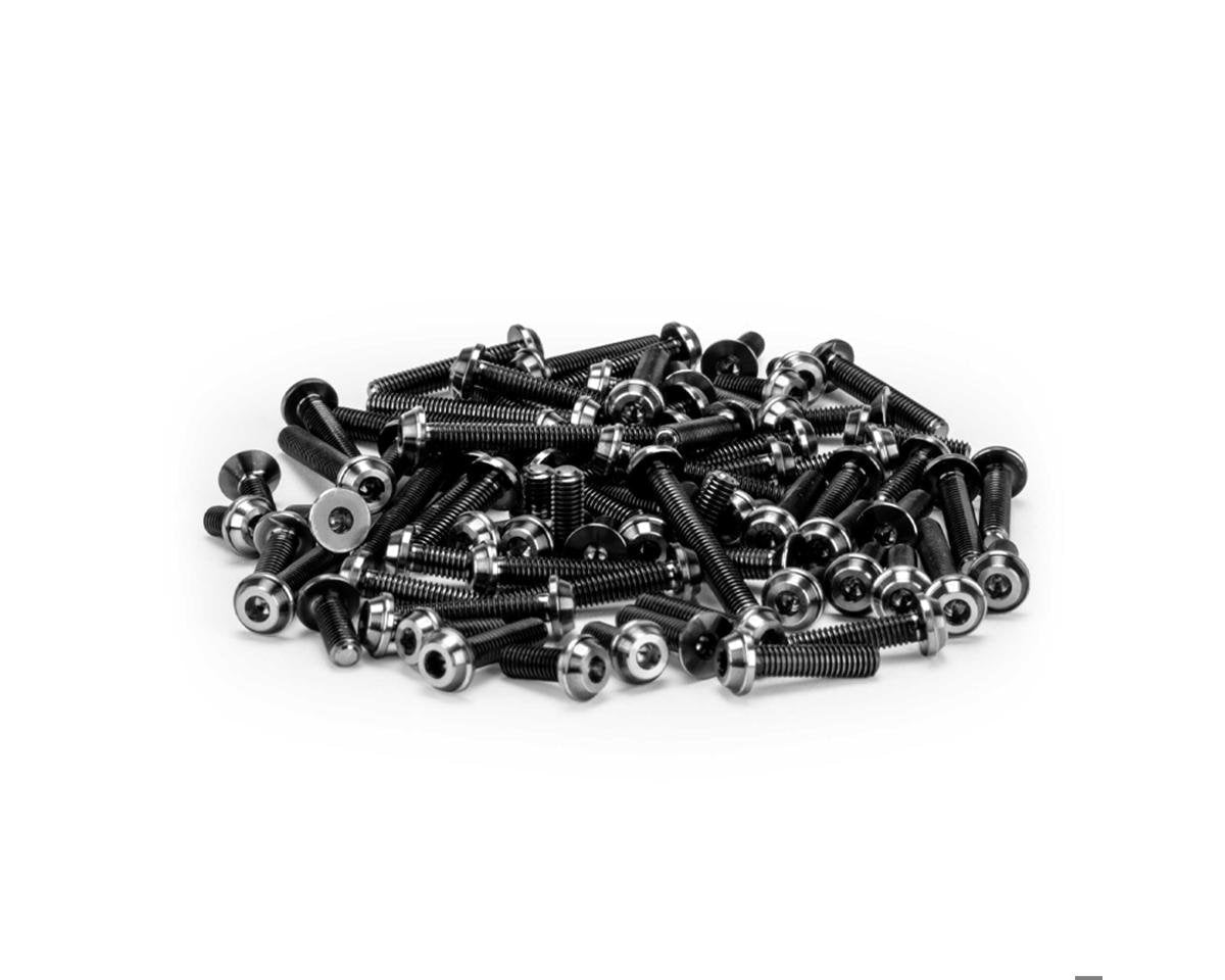 JConcepts RC10 B7/B7D Titanium Upper Screw Set (Black) (77) (JCO5138-2)