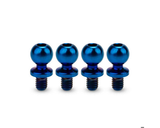 JConcepts 5.5mm Revolved Titanium Ball Studs (Blue) (4) (4mm) (JCO5140-1)