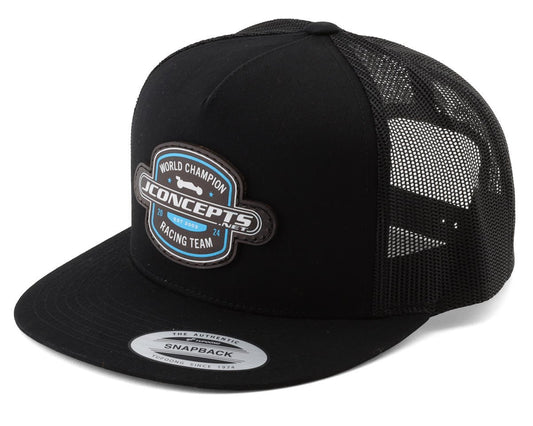 JConcepts "2024 Ever" Snapback Flatbill Hat (Black) (One Size Fits Most) (JCO5147)