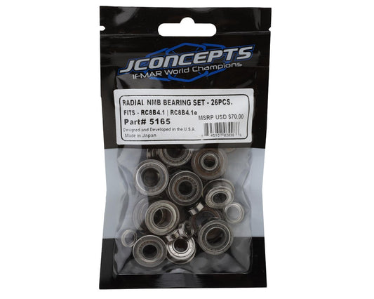 JConcepts Team Associated RC8B4.1/RC8B4.1e Radial NMB Ball Bearings Set (26) (JCO5165)