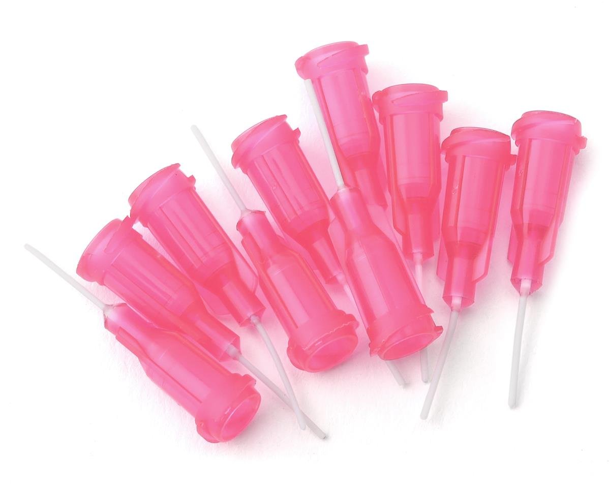 JConcepts RM2 Thin Bore Glue Tip Needles (Pink) (10) (JCO8123)