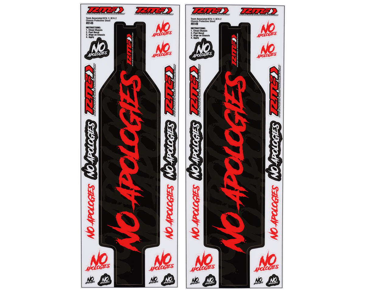 JConcepts AE B74.2/B74.2D "No Apologies" Precut Chassis Protective Sheet (2) (JCO8149)