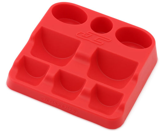 JConcepts RM2 Fluids & Grease Holding Station (Red) (JCO8154)