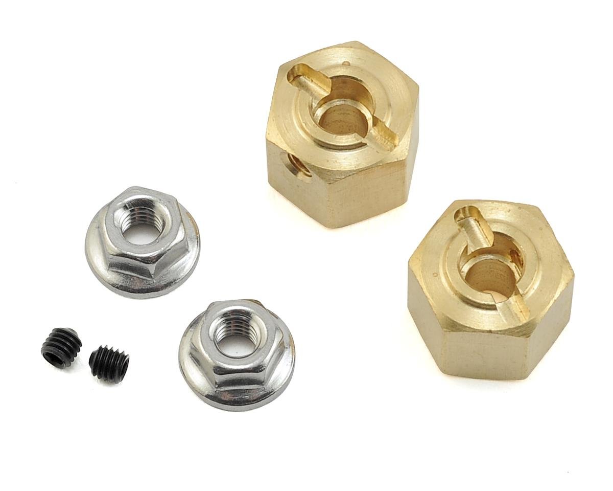 Team KNK 12mm Brass Hex (2) (10mm) (KNK12X10BRA)