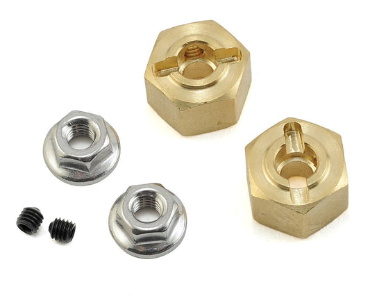Team KNK 12mm Brass Hex (2) (8mm) (KNK12X8BRA)
