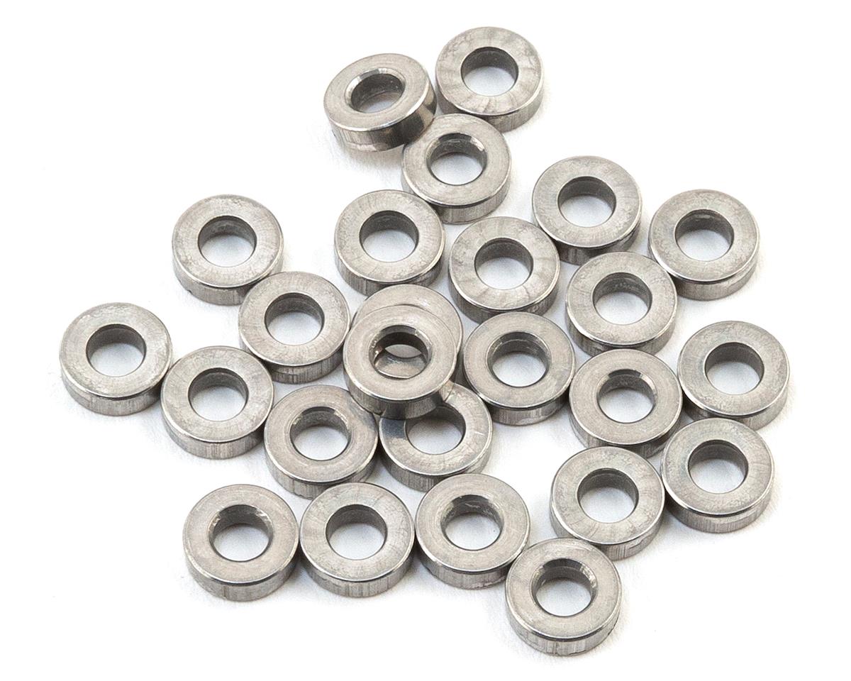 Team KNK 3x2mm Aluminum Spacers (25) (KNK3X2ALSP)