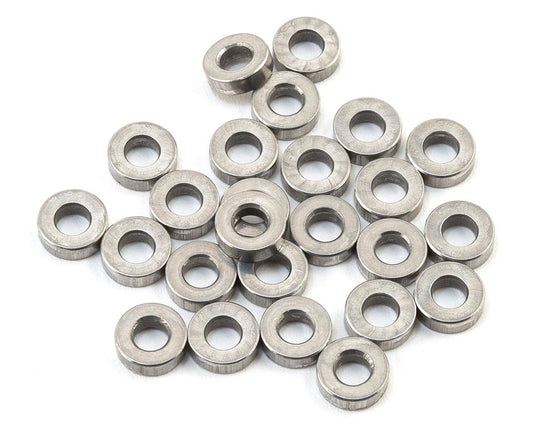 Team KNK 3x2mm Aluminum Spacers (25) (KNK3X2ALSP)