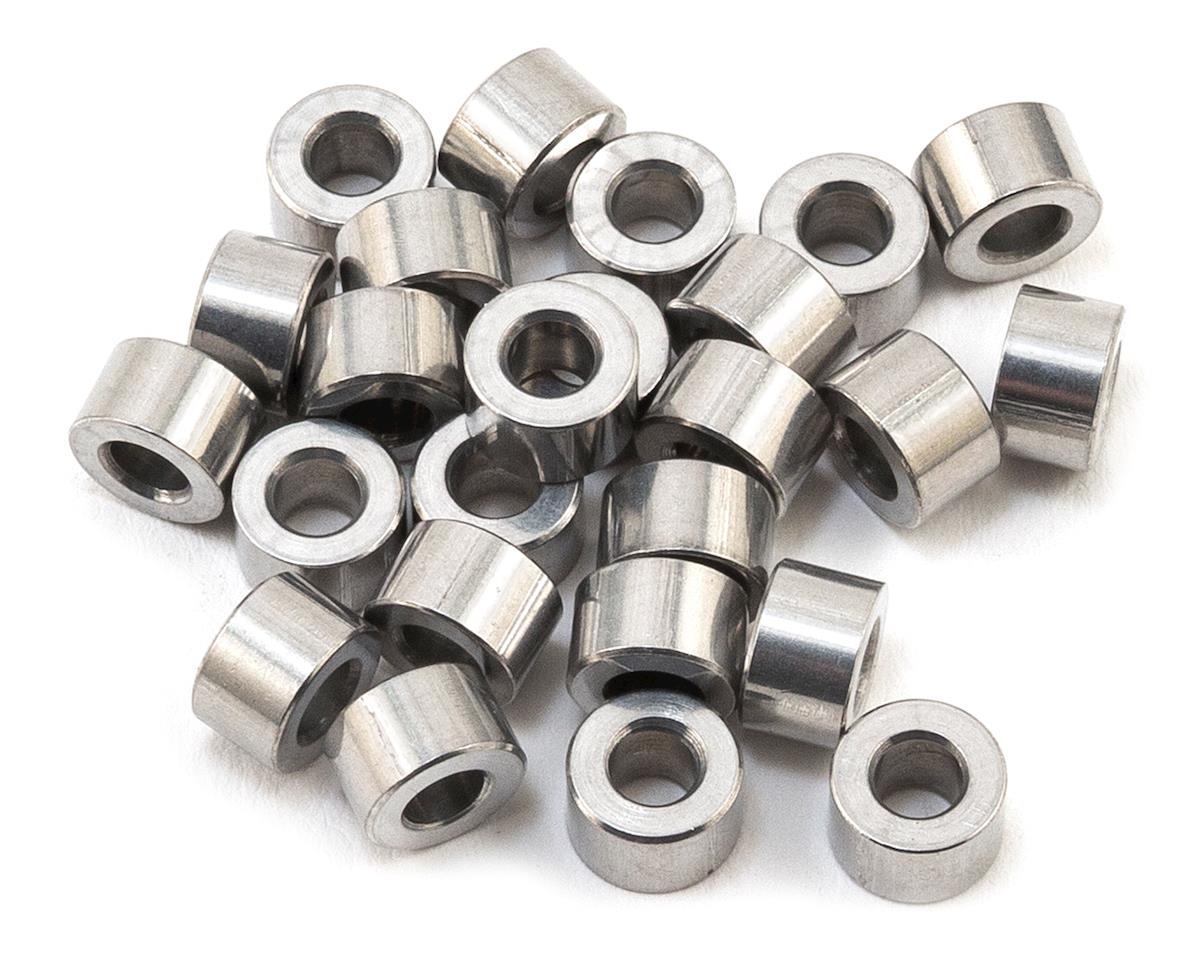 Team KNK 3x4mm Aluminum Spacers (25) (KNK3X4ALSP)