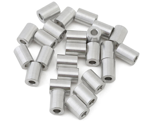 Team KNK 3x9mm Aluminum Spacers (Silver) (25) (KNK3X9ALSP25)