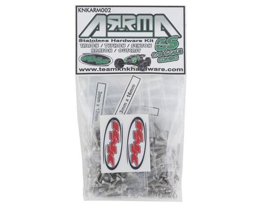 Team KNK Arrma 6S Stainless Hardware Kit (Talion/Typhon/Senton/Kraton/Outcast) (KNKARM002)