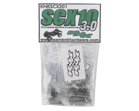 Team KNK Axial SCX10 III Stainless Hardware Kit (Chassis/Driveline) (KNKSCX301)