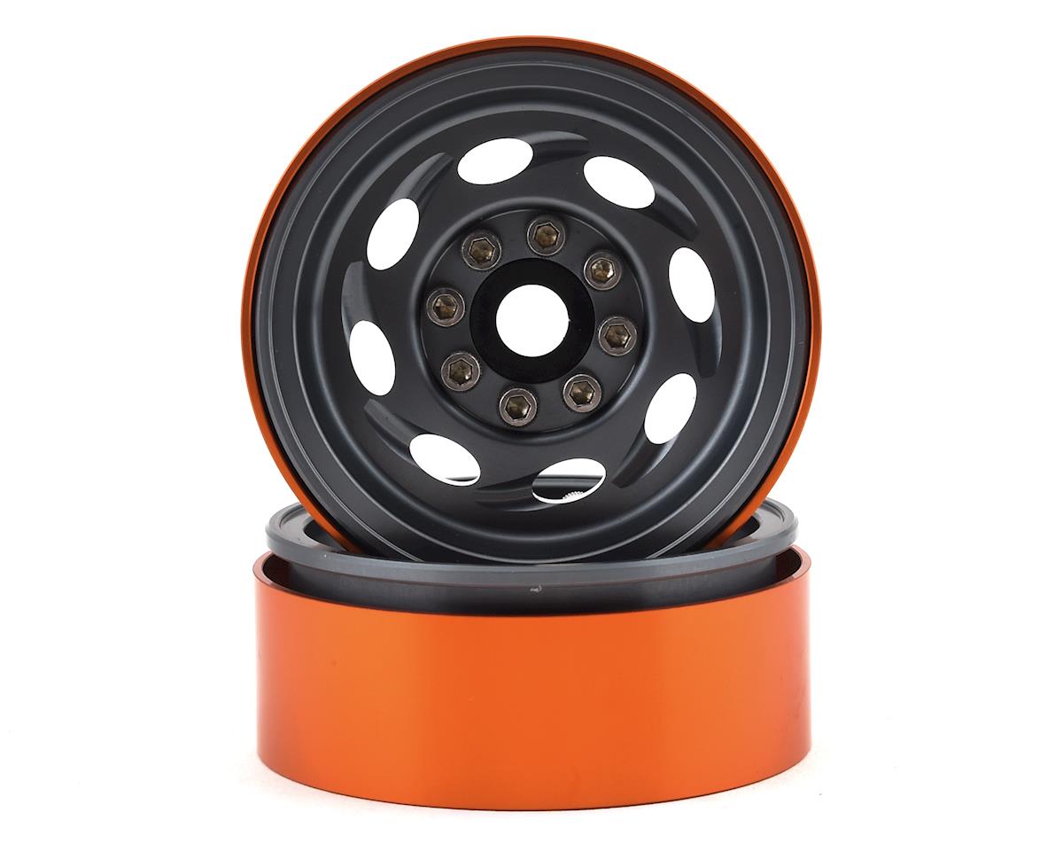 Team KNK Cyclone 1.9" Aluminum Beadlock Wheel (Grey) (2) (KNKW90110)